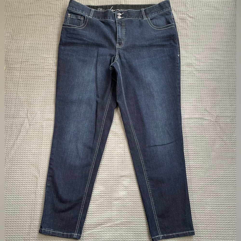 Lane Bryant Skinny Jeans 20 Tighter Tummy Stretch Denim Dark
